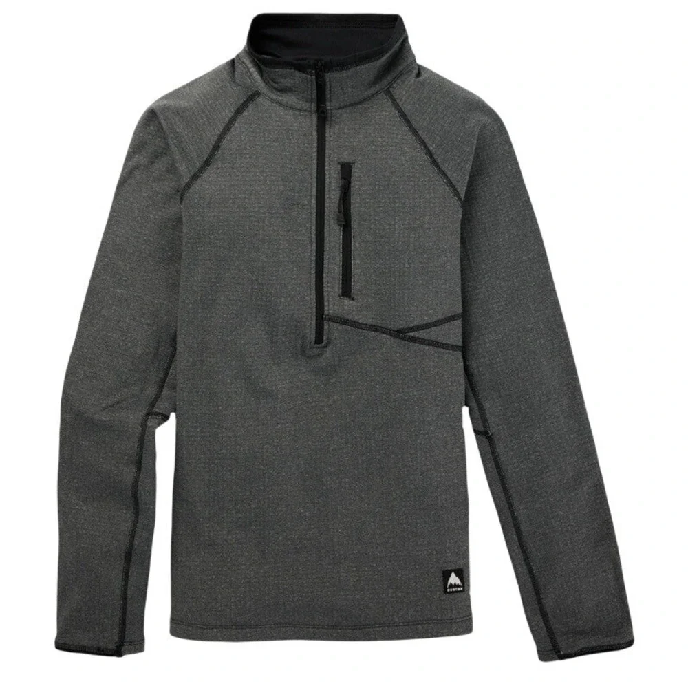 Burton Stockrun Grid Half-Zip Technical Fleece Size XXS Womens NWT